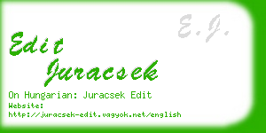 edit juracsek business card